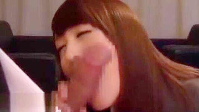 Passionate Japanese Office Chick Takes Facial Loads Delightfully