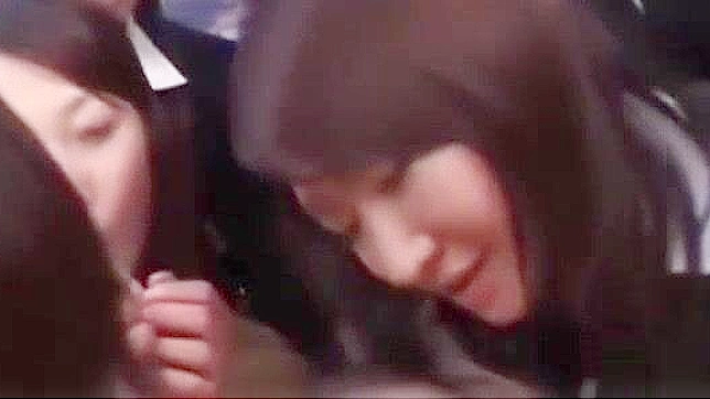 Office Japanese Babes Squirt & Get Fucked by Their Boss