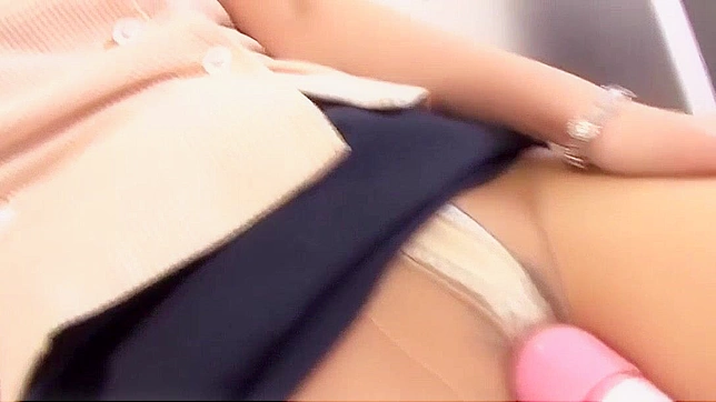 Office Jap Babe Gets Steamy with Dildo & Stocking Sex Play