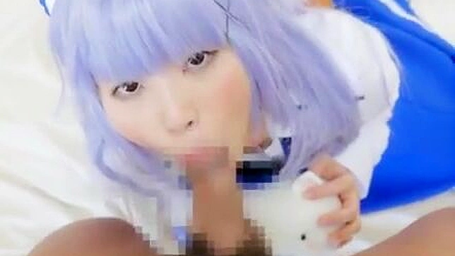 Adorable Asian in Sexy Outfit Takes That Massive Cock Deeply