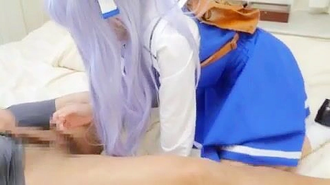 Adorable Asian in Sexy Outfit Takes That Massive Cock Deeply