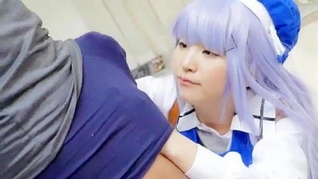 Adorable Asian in Sexy Outfit Takes That Massive Cock Deeply