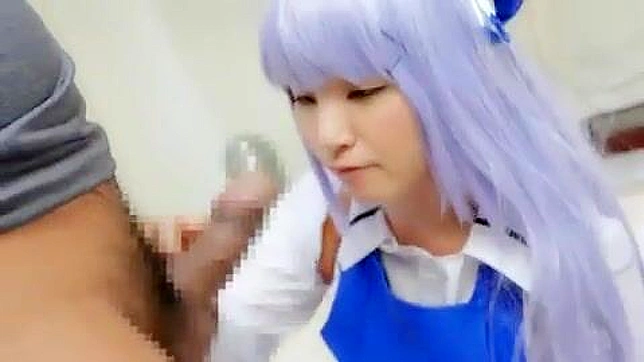 Adorable Asian in Sexy Outfit Takes That Massive Cock Deeply