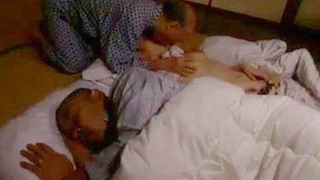 Passionate Japanese Grandpa Rides Youthful Lover Hard