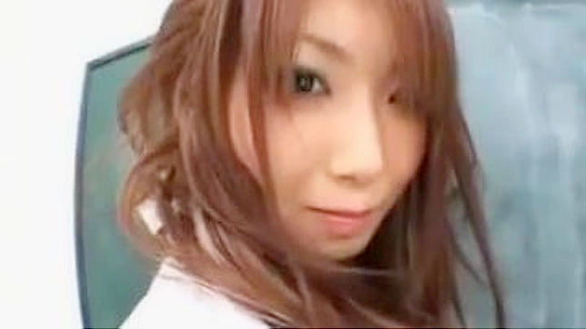 Sizzling Japanese Educator in Fishnet Masturbation Orgasm Frenzy