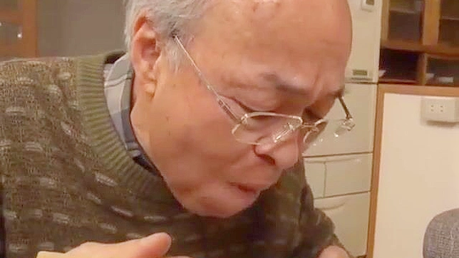 Hot Japanese beauty dominantly rides older man hard and wild