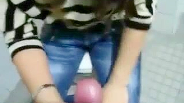 Amateur Japanese Tempts, Seduces then Enjoys Rough Bathroom Fuck