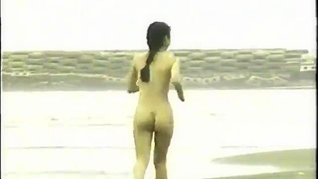 Naked Japanese Beauty Enjoys Beach Sex Adventure Under Sunlight