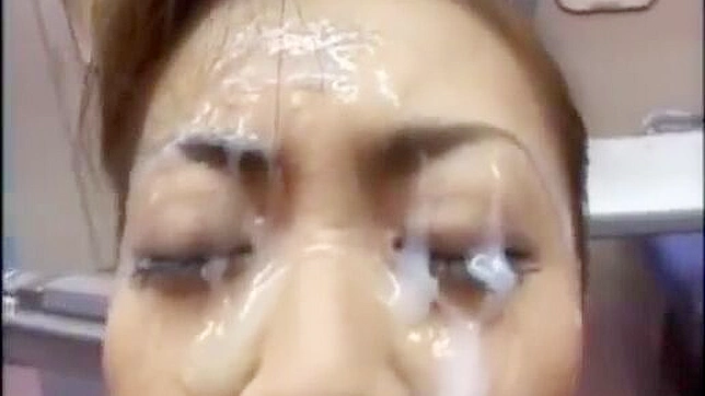 Tempting Japanese Stewardess Enjoys Steamy Self-Pleasing Onboard