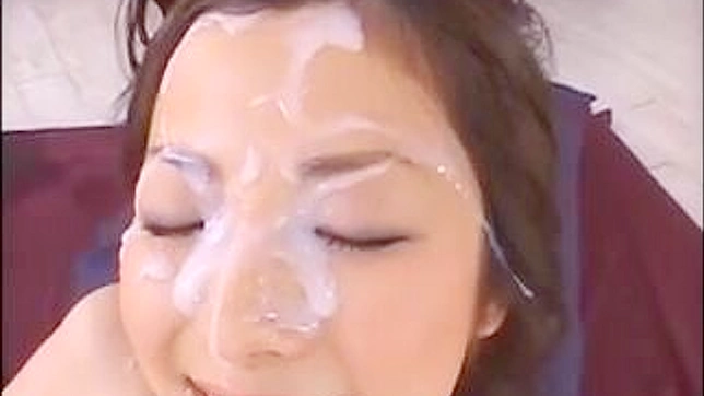 Hot Japanese Beauties Get Cum-Faced During Wild Orgy Frenzy