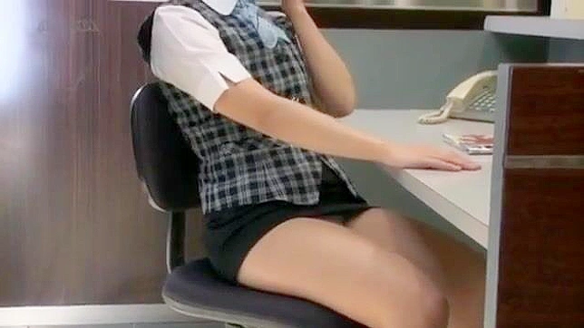 Office Girl 18+ Indulges in Intimate Self-Pleasure Fantasies Solo