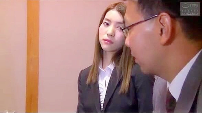 Hot Japanese Boss Fucks His Smokin' Secretary In The Office