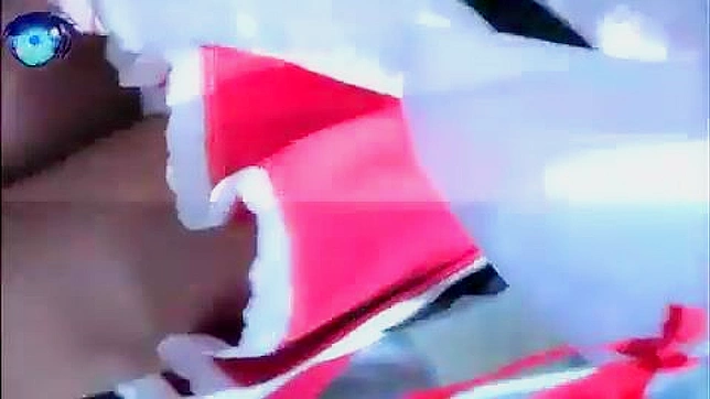 Topless Slut in Kinky Cosplay Takes BDSM Toyz Hard