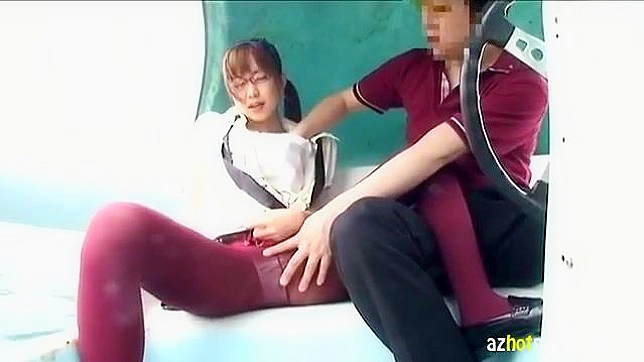 Sexy Japanese Student Toys Herself Outside for Hardcore Fun