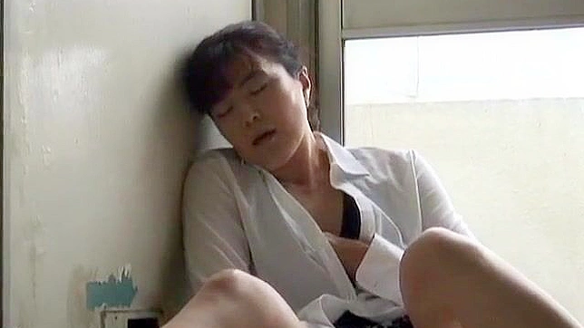 Hot Japanese Milf Self-Pleases On Balcony For Explosive Orgasm