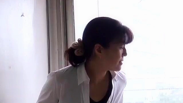Hot Japanese Milf Self-Pleases On Balcony For Explosive Orgasm