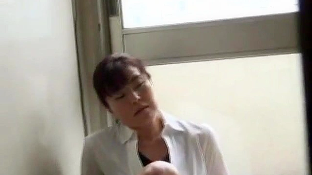 Hot Japanese Milf Self-Pleases On Balcony For Explosive Orgasm