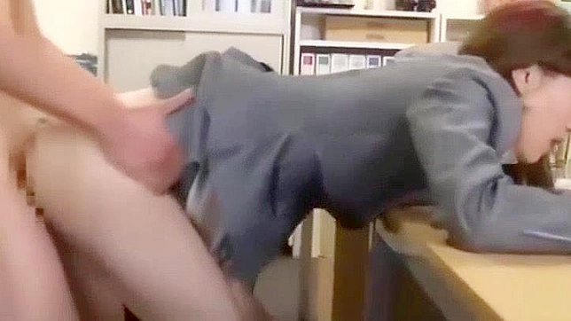 Seductive Japanese Teacher Engages in Naughty Secret Fuck