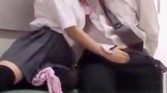 Passionate Japanese Student Bangs Teacher on Classroom Desk