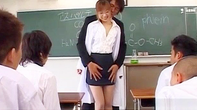Hina Aizawa Seduces Student, Gets Fucked Hard in Class by Her Naughty Partner