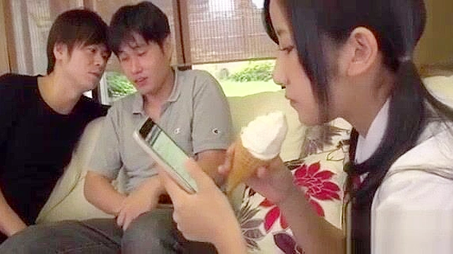 Hot Japanese Teen 18+ Deepthroats Hard Cock in Sexy Film