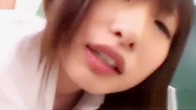Cute Japanese Student Fucked Hard By Teacher In Class While Students Study Nearby