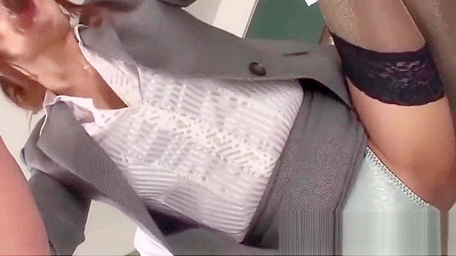 Japanese Teacher Gives Blowjob, Takes Cum from Student's Cock