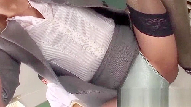 Japanese Teacher Gives Blowjob, Takes Cum from Student's Cock
