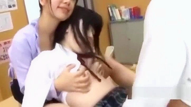 Hot Japanese Student Fucks Teacher While Tit-Tit-Banging His Cock Hard