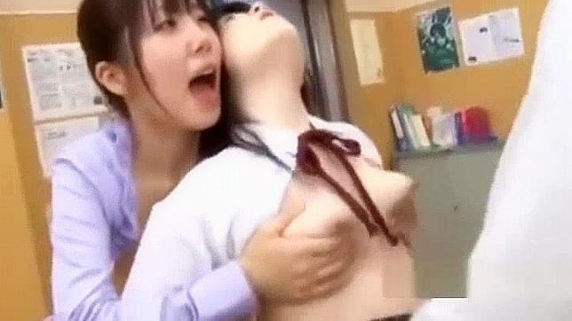 Hot Japanese Student Fucks Teacher While Tit-Tit-Banging His Cock Hard