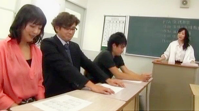 Naughty Japanese Teacher Fucks Hard During Office Hours!