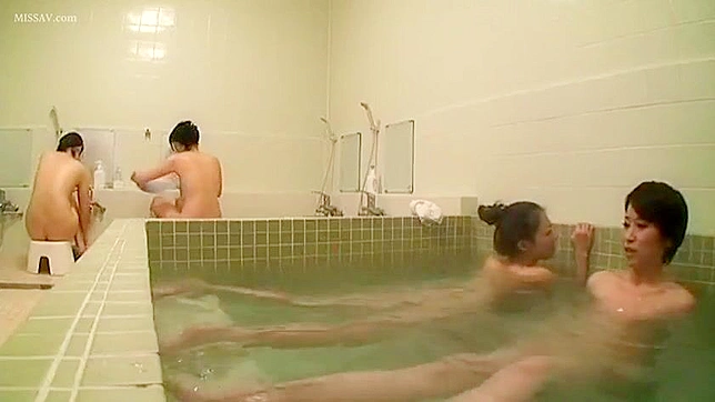 Voyeur's Public Shower Fantasy Ends With Hot Catch by Seductive Asians!