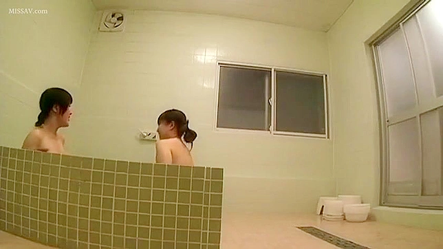 Secretly Watching Naked Japanese Woman Wash Herself In Public
