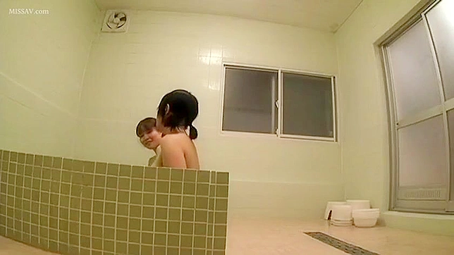 Secretly Watching Naked Japanese Woman Wash Herself In Public