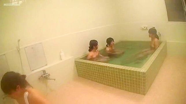 Secretly Watching Naked Japanese Woman Wash Herself In Public