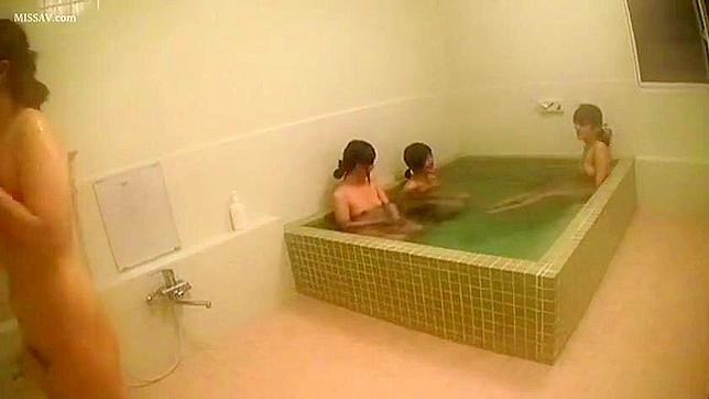 Secretly Watching Naked Japanese Woman Wash Herself In Public