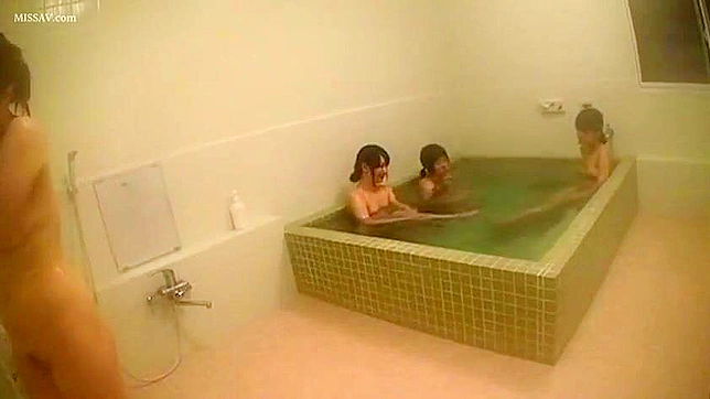 Secretly Watching Naked Japanese Woman Wash Herself In Public