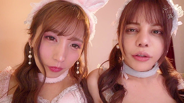 Mad Dude Fucks Two Busty Japanese Shemales Wet Dreams