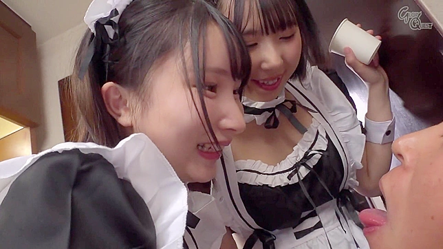 Japanese Hotel Maid Jizzed Out After Wild Deepthroat Orgasm