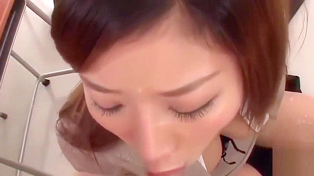Japanese Teacher Seduces Students with Steamy Blowjob Action