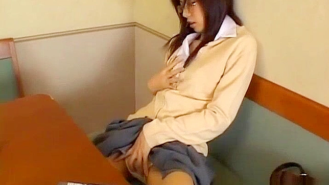 Cute Japanese Student Teases Then Self-Pleasures Hardly