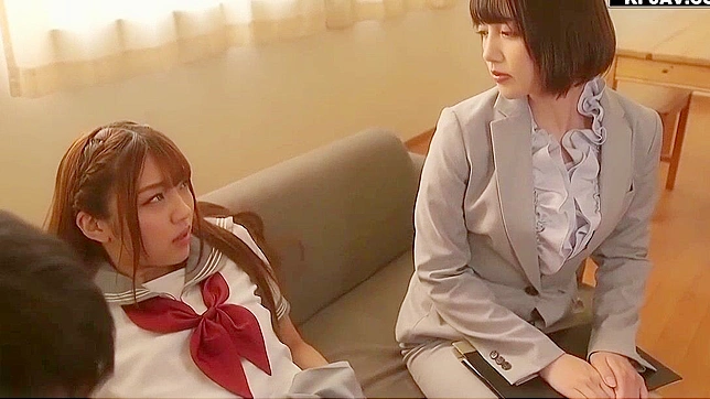 Hot Japanese Schoolgirls 18+ Big Tits Tease and Fuck Hard