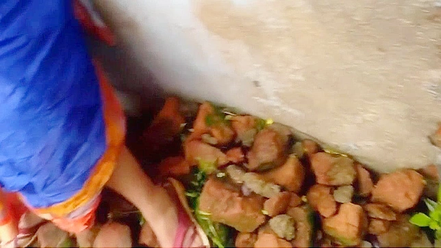 Sizzling JAV Bhabhi Fucks Devr Outside in Empty Old Mansion Heat