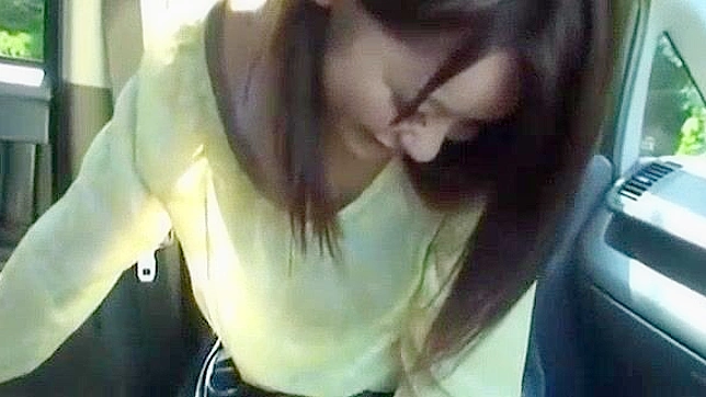 Hot Japanese Model Chisato Ayukawa's Steamy Car Sex Scene
