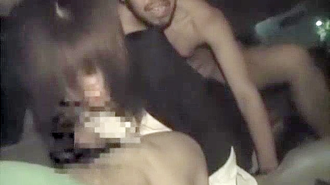 Sizzling Hot Japanese Babe Takes It Outside in Steamy JAV Scene
