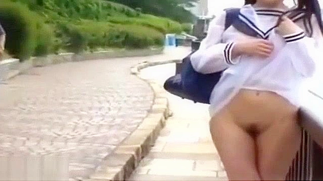 Surprised Javanese Teen 18+ Enjoyed Outdoors with Big Creampie