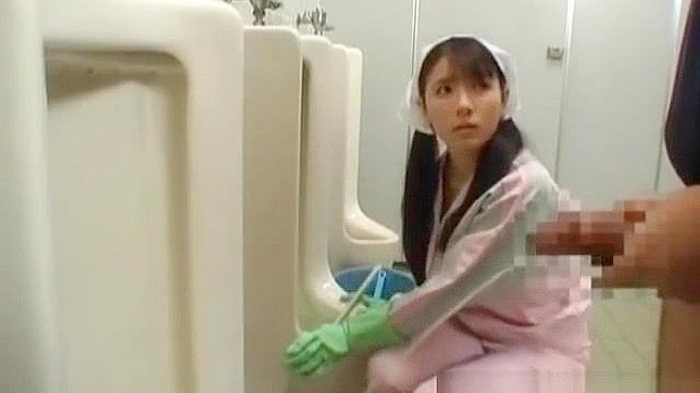 Asian Bath Attendant Exposes Her Body for Hot Bathroom Sex