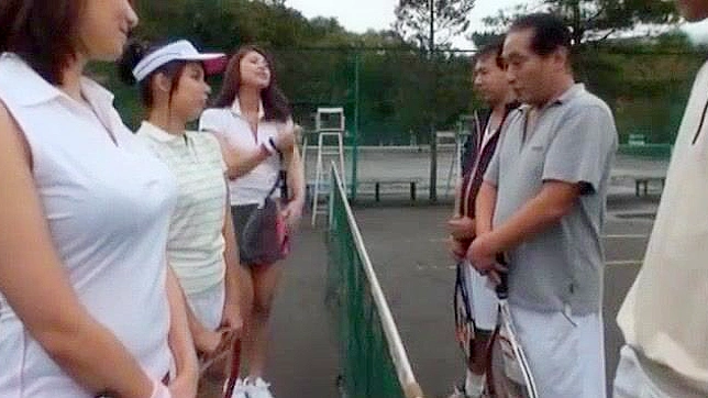 Outdoor Orgy - Japanese Beauties Show Off Massive Tits