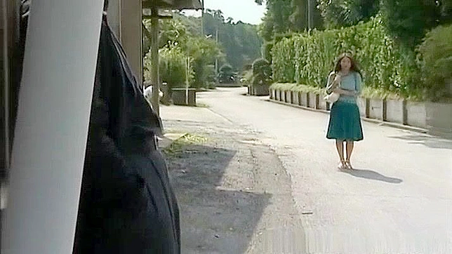 Hot Japanese Babe Bound Outside For Steamy Sex Action