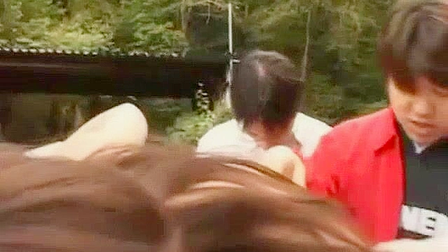 Exotic Japanese Babe Riko Takes Multiple Cocks Outdoors Explicitly